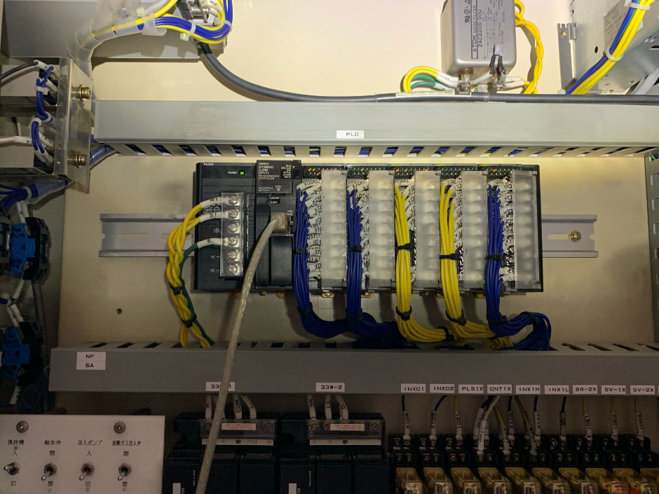 シーケンサー更新、盤改造