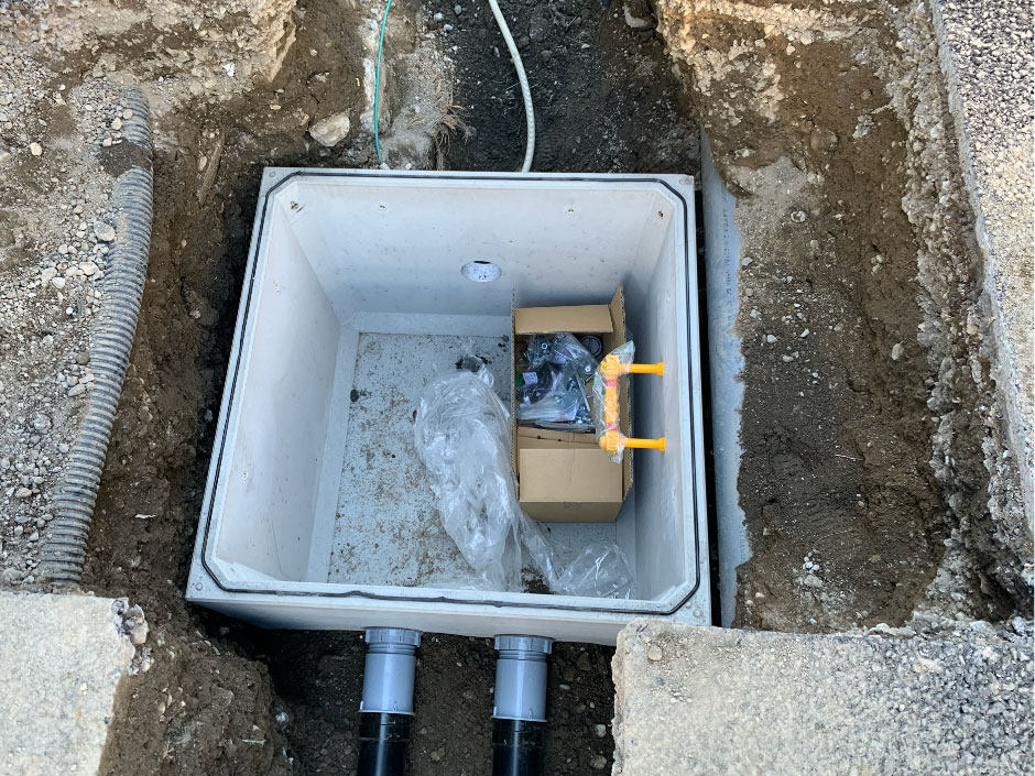 高圧用ハンドホール設置